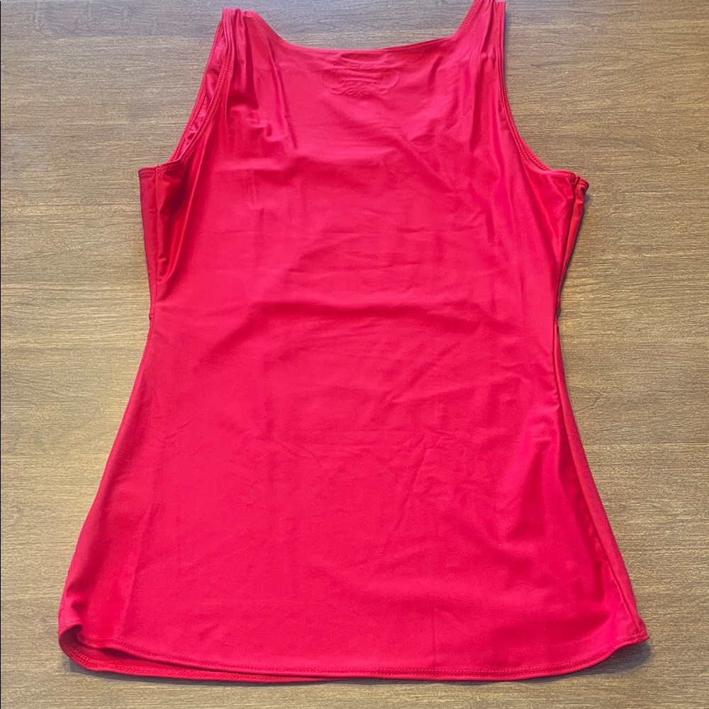 Vibrant Red Women's Shapewear Tank Top - Picture 3 of 3